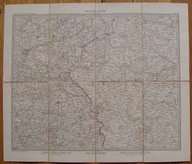 POZNAŃ, Mapa Prowincji Poznańskiej, Litografia kol. 1894