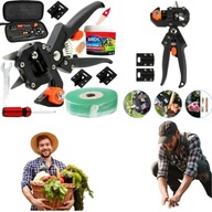 ZESTAW SEKATOR NOŻYCE NOŻYCZKI OGRODOWE DO SZCZEPIEŃ OKULIZACJI DRZEW ETUI