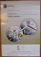 PLAKAT NBP do 10 ZŁOTYCH 2023 - W Polskę wierzę - Polska rodzina PLAKAT A3
