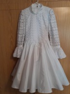 Sukienka Komunijna 146 po Komuni, pokomunijna, na wesele 140, 134 jak nowa