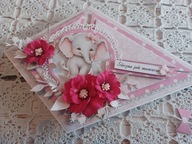 Kartka z okazji roczku lub narodzin dziecka