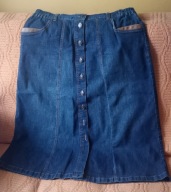 Spódnica dżinsowa midi, rozmiar 44