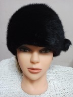 CZAPKA futrzana z naturalnych norek 54