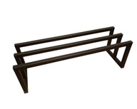 STOJAK NA BUTY OBUWIE 63x20 METALOWY PÓŁKA SOLIDNY LOFT NOWOCZESNY CZARNY