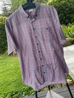 5 Koszula letnia kolorowa radosna tęczowa krata Dressmann duża 2XL