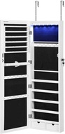 LED Jewellery Cabinet, Mirrored Jewellery Armoire,