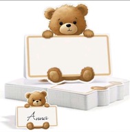 Winietki na stół - Chrzest / urodziny 10 sztuk