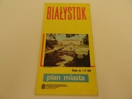 Białystok plan miasta, Białystok mapa Prl (PPWK 1988), stara mapa PRL