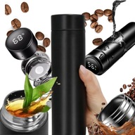 STALOWY NIERDZEWNY KUBEK TERMICZNY SMART 500ML TERMOS BUTELKA LCD