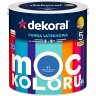 Dekoral MOC KOLORU Farba lateksowa do wnętrz niebieski klejnot 2,5l