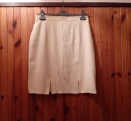 Cytrynowa mini spódnica o ciekawej fakturze