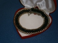 ZŁOTA KOLIA SKÓRA I METAL PRIMARK RIVER ISLAND