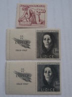 Czechosłowacja - Lidice - Mi.518-20 ** przywieszki