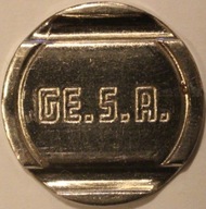 GE.S.A - ŻETON, TOKEN - RZADSZY