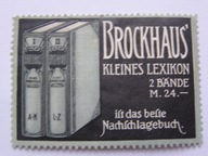 Brockhaus - Mały Leksykon - zalepka reklamowa