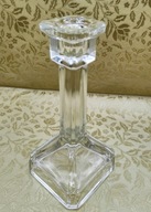 Bardzo ładny ciekawy SZKLANY pojedynczy świecznik