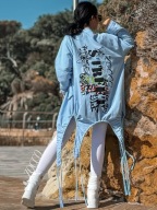 ZOCCO PASTELOWA wiosenno letnia bluza z dolną regulacją