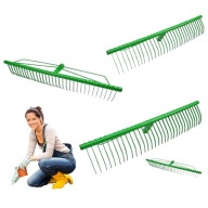 GRABIE METALOWE 32 ZĘBY MOCNE DO LIŚCI TRAWY SLOMY OGRODU WYTRZYMALE