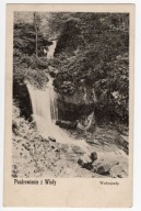 Wisła. Pozdrowienie z Wisły, Wodospady. Długi adres. Ok. 1905 rok. R!