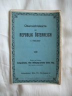 AUSTRIA REPUBLIKA AUSTRII przedwojenna MAPA