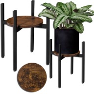 KWIETNIK METALOWY STOJĄCY NA KWIATY ROŚLINY LOFTOWY INDUSTRIAL 40 CM