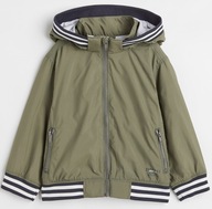 H&M Kurtka z dżersejową podszewką r.116 Zieleń khaki