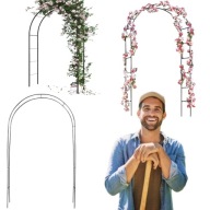PERGOLA OGRODOWA METALOWA TARASOWA NA BALKON ŁUK DO KWIATÓW PREMIUM 235CM