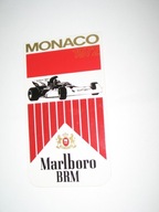 Marlboro BRM Formuła1 GP MONACO oryginalna naklejka z PRL