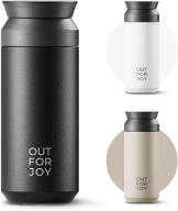 Kubek termiczny 350ml stal nierdzewna termos czarny kawa herbata