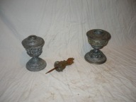 Stare oryginalne lampy naftowe - części.