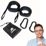 PASY TAŚMY UCHWYTY DO ZAWIESZENIA HAMAKA HUŚTAWKI MOCOWANIE 2 SZT. ENERO