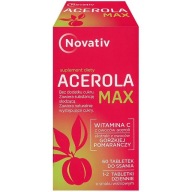 Novativ Acerola Max 60 Tabletek Do Ssania Witamina C Odporność Kolagen