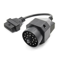 KABEL ADAPTER PRZEJŚCIÓWKA 20 PIN OBD2 OBD1 Z ZAPŁONEM BMW E46 E39 E30 40cm