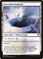Karta Magic: The Gathering Snowfield Sinkhole KHM