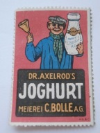 Bolle - Jogurt dr. Axelroda - zalepka reklamowa