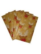 Torebka mini prezentowa na drobiazgi Święta papier eko Rudolf