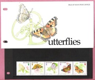 Isle of Man 1993 PRES.PACK 5zn. owady, motyle