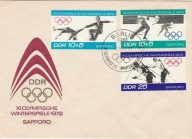 Olimpiada Sapporo 1972 - FDC DDR