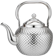 CZAJNIK DZBANEK 2L STALOWY Z ZAPARZACZEM INDUKCJA GAZ SOLIDNY WYGODNY