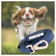 Smycz TRENINGOWA dla PSA granat 3m, WODOODPORNA, MOCNA, zapięcie z BLOKADĄ