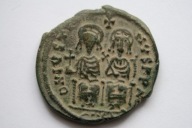 Bizancjum Justyn II Cyzicus 565-578 AD follis