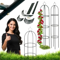 PERGOLA OGRODOWA METALOWA NA RÓŻE CZARNA MOCNA