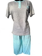 DUŻA piżama DAMSKA krótki rękaw r. XXL