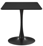 KWADRATOWY STÓŁ LUGANO| nowoczesny czarny| na jednej nodze loft