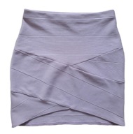 Missguided Liliowa Spódniczka Bandazowa Mini – Rozmiar 34 / XS