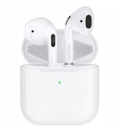 SŁUCHAWKI BLUETOOTH BIAŁE Z ETUI ŁADUJĄCYM DO SMARTFONA TWS AIR PRO 4