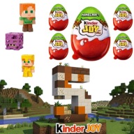 5x JAJKO KINDER JOY MINECRAFT NIESPODZIANKA FIGURKI+ DOSTĘP GRA NA TELEFON