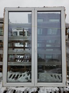 OKNO/DRZWI Balkonowe Dwuskrzydłowe Plastikowe PCV Orzech 176x224cm