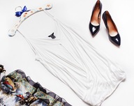 ELLOS**DELIKATNA BIEL ECRU Biała**DEKOLT V**ROZ. 42/44/46