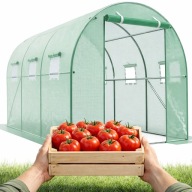 TUNEL FOLIOWY OGRODOWY 3X2M SZKLARNIA OGRODOWA FOLIOWA FOLIAK PAWILON 6m2